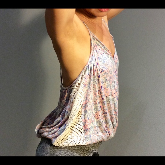 NWT Free People oatmeal low back tank size M - Picture 2 of 4